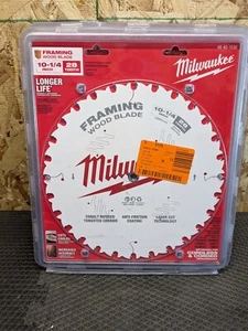 Milwaukee 48-40-1038 10-1/4 Zoll 28-Tpi Hartmetall Rahmen Kreissägeblatt - Bild 1 von 2