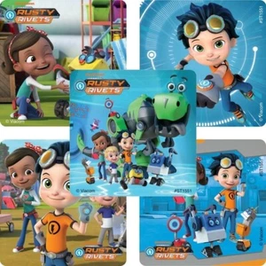 25 adesivi rivetti arrugginiti favori festa fornitura insegnante Nickelodeon - Foto 1 di 1