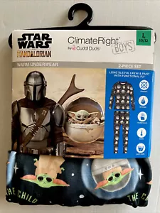 Neu in Verpackung Star Wars The Mandalorian Jungen LG PJ lange Unterwäsche Kuscheltiere Disney - Bild 1 von 3