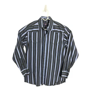 Panhandle Slim Pearl Snap Shirt Striped Long Sleeve Western Men’s L Rodeo - Picture 1 of 10