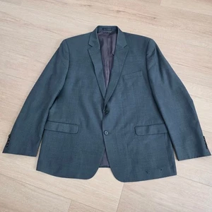Chaqueta Blazer Lauren Ralph Lauren Para Hombres Gris 100% Lana Natural Elastizada 46R - Imagen 1 de 12