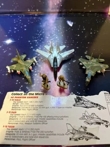 Galoob Micro Machines Military Set #6 Phantom Rangers F-15 Eagle F-14 F-16 W17 - Picture 1 of 7