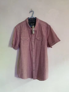 RED HERRING, Pure Cotton-Red White “Grindle Gingham”-S/S-Shirt. XL, 46/48” BNWT - Picture 1 of 8