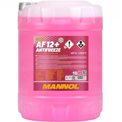 MANNOL KÜHLERFROSTSCHUTZ 10L ROT AF12+ G12+ -40°C KÜHLMITTEL für VW AUDI VAG - Bild 1 von 2