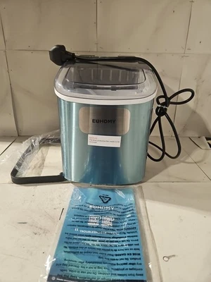 EUHOMY Countertop Ice Maker | 12kg/24H, 9 Cubes in 6 Min, Scoop & Basket - Image 1 of 4