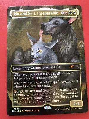 Foil Rin and Seri Borderless Card English Gold Used - Image 1 of 2