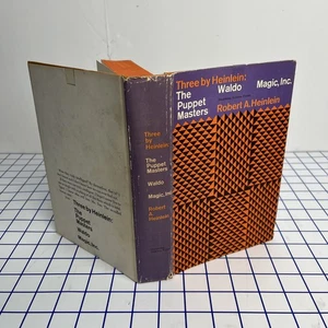 Three By Heinlein by Robert A. Heinlein 1951 HC DJ BCE Waldo Magic Puppet Master - Picture 1 of 5