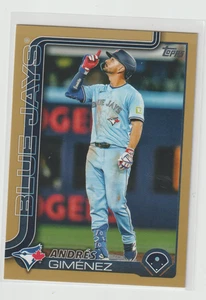 2025 Topps Update-Andres Gimenez Gold Rookie /2025-Toronto Blue Jays - Picture 1 of 1