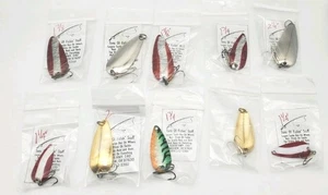 Casting spoons lot Of  10 With Split Rings And Hooks And Treble Hooks - Afbeelding 1 van 8
