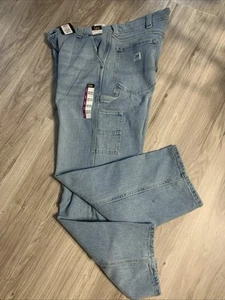 Lee Pantalone Carpentiere Uomo Denim Gamba Dritta Pantaloni da Lavoro Blu Taglia 36 x 30 W 38 - Foto 1 di 4