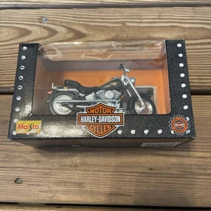 Maisto 1/18 Harley Davidson Motorcycle Fatboy Die-Cast 1998 Bike Week - Picture 1 of 5