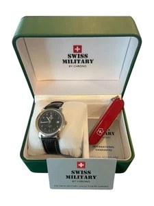 Swiss Military Watch by Chrono with Original Box and Swiss Pocket Knife - Picture 1 of 5