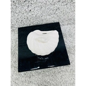 Shafford Original Kunstkeramik muschelförmig weiß Porzellan Schmuckstück Wohndeko - Bild 1 von 9