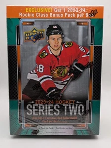 💥 2023-24 Upper Deck Series 2 NHL Mega Box Hockey Bedard YG Series Two Blue - Bild 1 von 6