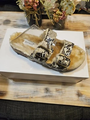 Sandalias borrosas Berkin de bambú con estampado de serpiente Foto 1 de 4