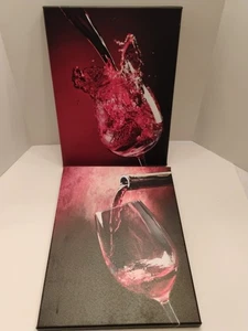 Rotwein Motiv Dekor Wandteppich Vintage Stil Glas Beruf Kunst Wandbehang Fo - Bild 1 von 3