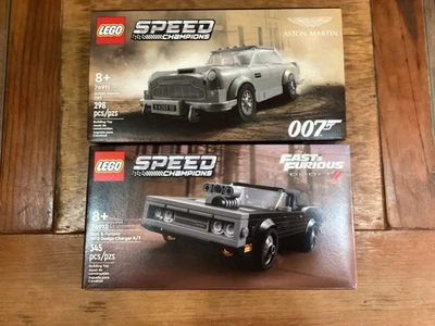 LEGO Speed Champions: 007 Aston Martin DB5 (76911) & 1970 Dodge Charger (76912) - Image 1 of 4