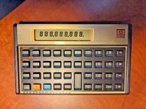 Hewlett Packard HP 12C Financial Calculator Black and Gold very good condition - Picture 1 of 8