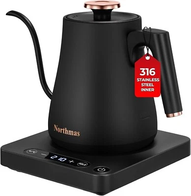 Electric Gooseneck Kettle,Pour Over Coffee & Tea Kettle,1200 Watt Quick Heating. - Image 1 of 4