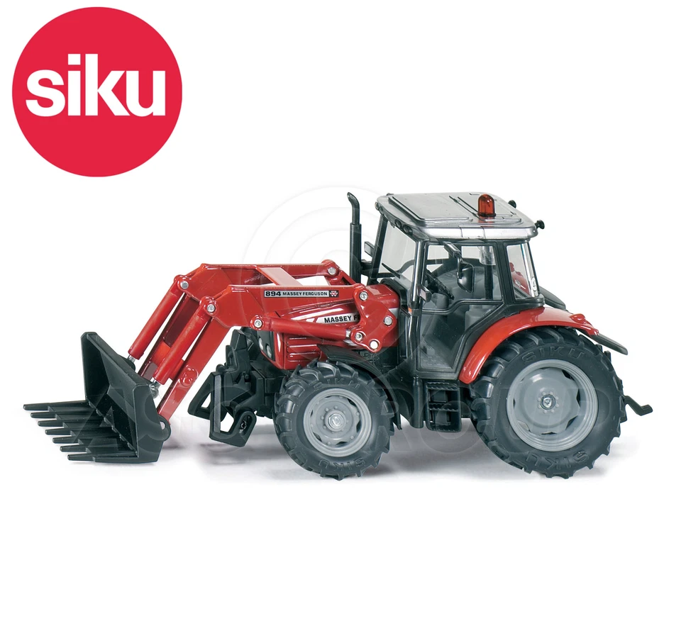 SIKU NO.3653 1:32 MASSEY FERGUSON 5455 TRACTOR & LOADER FORKS Dicast Model Toy - Image 1 of 1