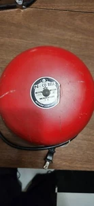 Vintage N-CO Notifier Corp Signal Fire Gas Station Bell Alarm Red  - Picture 1 of 3