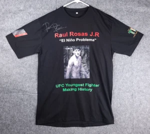 UFC Raul Rosas J.R. Shirt Men's 2XL UFC Youngest Fighter AUTOGRAPHED RARE - Picture 1 of 9