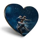 Heart MDF Coasters - Magical Ballet Dancers Dancing  #24505