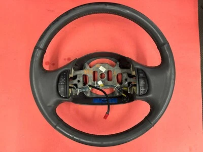 1998-2007 FORD F-250 F-350 GRAY LEATHER STEERING WHEEL CRUISE CONTROL EQUIPPED - Image 1 of 4