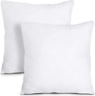 White Throw Pillow Inserts, Pack Of 2 - 20 X 20 Inches - Indoor Decorative Pillo