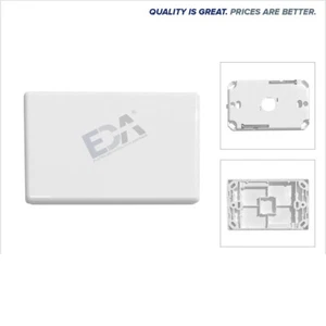 Blank Plate for Power Point Light Switch Cover White Electrical Accessories - Picture 1 of 5