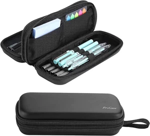 Pen Pencil Case, 2-Layer EVA Zipper Pencil Box Pouch Large Capacity Stationery S - Picture 1 of 12