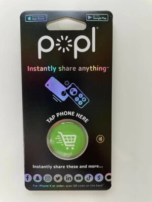 Popl Digital Business Card Smart NFC Sticker Tag Instantly Share anything - image 1 of 4