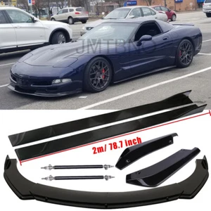 For Chevrolet Corvette C5 Front Bumper Spoiler Splitter / Side Skirt / Rear Lip - Picture 1 of 18