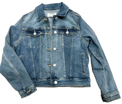 Old Navy Girl's Size Large (10-12) Medium Wash Denim Jean Jacket - Image 1 of 3