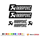 6 Pegatinas Vinilo AKRAPOVIC Kit SPONSORS Moto Racing Sticker Decal Aufkleber