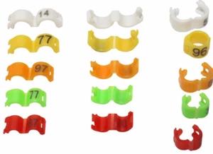 100Pcs Small Leg Rings 2.7mm 3mm 4mm 4.5mm 5mm Bird Dove Pigeon Parrot Legs Ring - Picture 1 of 12