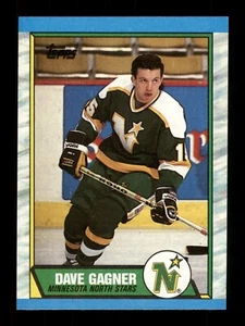 Dave Gagner 15 North Star Hockey 1989 Topps 109 Trading Card TC - Picture 1 of 2