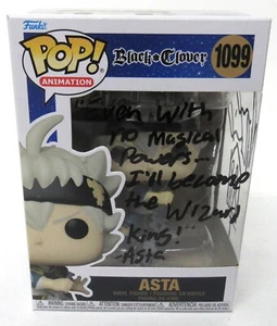 Funko POP Black Clover 1100 Asta Signed By Dallas Reid No COA - Bild 1 von 6