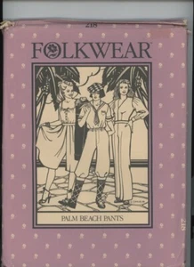 Folkwear Pattern 218 Palm Beach Pants 8-14 Vintage Factory Fold 1982 Complete - Picture 1 of 4