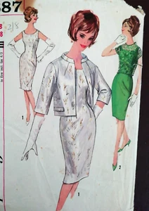 1960s SIMPLICITY 4687 - Misses Dress, Jacket, Overblouse pattern Size 18 - Picture 1 of 4