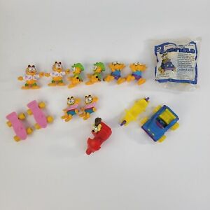 Vintage 1980's Garfield Toy Lot of Happy Meal McDonald's - One Still Sealed!
