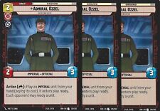 Admiral Ozzel #129 Regular - (x3) Player Pack  - Star Wars Unlimited