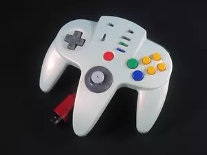 64 ASCII pad turbo White black Nintendo Japan controller n64 tested /n64 jp jpn - Picture 1 of 19
