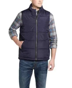 WEATHERPROOF VINTAGE Men's Puffer Vest Blue Navy Size L MSRP $60 - Picture 1 of 4