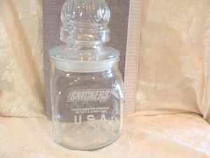 Olympics 1992 Snickers CandyBar Jar Winter Summer Albertville Barcelona USA~9.5” - Picture 1 of 7