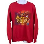 Walt Disney World Ears to You 2002 Sweatshirt Size 2XL Red Pullover Vintage