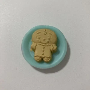 Fisher Price Loving Family Dollhouse Gingerbread Man Cookie Blue Green Plate - Picture 1 of 4
