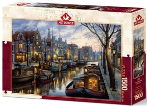 NEW Art Puzzle Jigsaw Puzzle 1500 Pieces 5389 The Light of Canal - Imagen 1 de 2