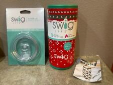 New Swig Life Insulated Stainless Holiday Skinny Can Cooler Sweater Weather