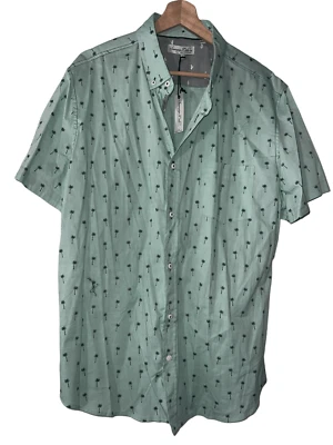Sovereign Code Misty Palm Tree Short Sleeve Button-Down Sz XL Shirt - Image 1 of 4